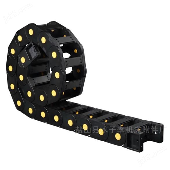 加強(qiáng)型黃點拖鏈定制機(jī)械工程線纜拖鏈